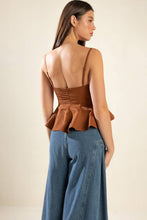 Load image into Gallery viewer, IT&#39;S PERFECT TIMING WOVEN CAMI TOP
