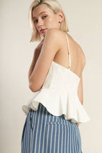Load image into Gallery viewer, IT&#39;S PERFECT TIMING WOVEN CAMI TOP
