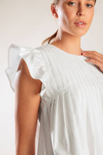 Load image into Gallery viewer, MEMORIES IN FOCUS WHITE WOVEN TOP
