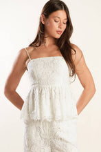 Load image into Gallery viewer, WE TRUST YOU WOVEN LACE TOP
