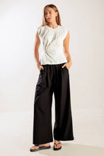 Load image into Gallery viewer, HIDDEN SMILES WHITE WOVEN LACE TOP
