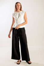 Load image into Gallery viewer, HIDDEN SMILES WHITE WOVEN LACE TOP
