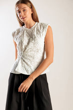 Load image into Gallery viewer, HIDDEN SMILES WHITE WOVEN LACE TOP
