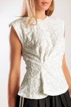 Load image into Gallery viewer, HIDDEN SMILES WHITE WOVEN LACE TOP
