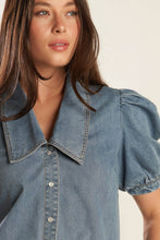 Load image into Gallery viewer, ETERNAL SUNSHINE CHAMBRAY DENIM TOP
