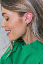 Load image into Gallery viewer, RUBY HOOP EARRINGS
