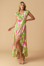 Load image into Gallery viewer, LA BEBE WOVEN SATIN MAXI DRESS
