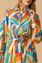 Load image into Gallery viewer, GLAM ATTITUDE WOVEN MIDI SHIRT DRESS

