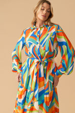 Load image into Gallery viewer, GLAM ATTITUDE WOVEN MIDI SHIRT DRESS
