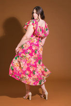 Load image into Gallery viewer, HAPPIEST HERE WOVEN MIDI DRESS
