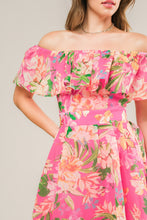 Load image into Gallery viewer, HAPPIEST HERE WOVEN MIDI DRESS

