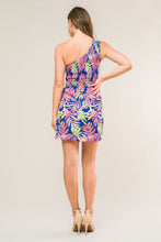 Load image into Gallery viewer, LOVE GROWS HERE WOVEN MINI DRESS

