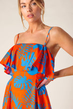 Load image into Gallery viewer, STOPPING TIME ORANGE WOVEN MINI DRESS
