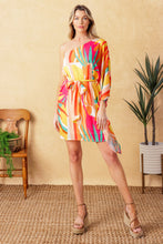 Load image into Gallery viewer, EASY WAY OUT WOVEN KAFTAN MINI DRESS
