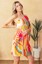 Load image into Gallery viewer, EASY WAY OUT WOVEN KAFTAN MINI DRESS
