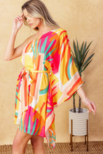 Load image into Gallery viewer, EASY WAY OUT WOVEN KAFTAN MINI DRESS
