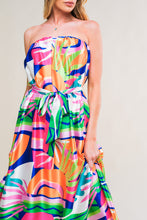 Load image into Gallery viewer, SUMMERY INCLINATION WOVEN MIDI DRESS
