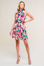 Load image into Gallery viewer, SWEETLY ELEVATED WOVEN MINI DRESS
