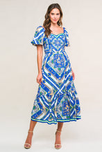 Load image into Gallery viewer, PALM SPRINGS BLOSSOMS WOVEN MIDI DRESS
