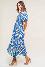 Load image into Gallery viewer, PALM SPRINGS BLOSSOMS WOVEN MIDI DRESS
