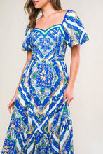 Load image into Gallery viewer, PALM SPRINGS BLOSSOMS WOVEN MIDI DRESS
