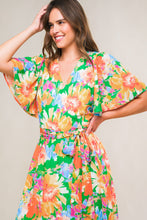 Load image into Gallery viewer, EFFERVESCENT LOVE TRUE WRAP MIDI DRESS
