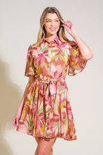 Load image into Gallery viewer, WHIMSICAL WAVES WOVEN MINI DRESS
