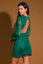 Load image into Gallery viewer, WHISPERED COMFORT WOVEN LACE MINI DRESS
