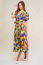 Load image into Gallery viewer, SATURDAY FEELINGS WOVEN MIDI DRESS
