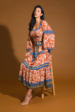 Load image into Gallery viewer, BITTER SWEET WOVEN MIDI DRESS
