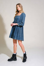 Load image into Gallery viewer, EXOTIC ESCAPE DENIM MINI DRESS
