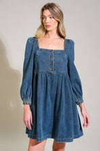 Load image into Gallery viewer, EXOTIC ESCAPE DENIM MINI DRESS
