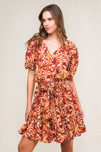 Load image into Gallery viewer, FLORA HARMONY WOVEN MINI DRESS
