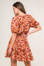 Load image into Gallery viewer, FLORA HARMONY WOVEN MINI DRESS
