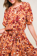 Load image into Gallery viewer, FLORA HARMONY WOVEN MINI DRESS
