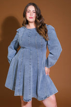 Load image into Gallery viewer, YOUR SWEETIE DENIM MINI DRESS
