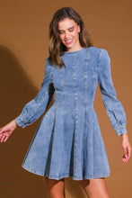 Load image into Gallery viewer, YOUR SWEETIE DENIM MINI DRESS

