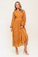 Load image into Gallery viewer, MOMENT MAKER WOVEN MIDI DRESS
