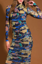 Load image into Gallery viewer, GARDEN BLOOM WOVEN MIDI DRESS
