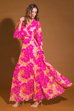 Load image into Gallery viewer, CUNNINGHAM FLORALS WOVEN MAXI DRESS
