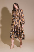 Load image into Gallery viewer, CELESTIAL BEAUTY WOVEN MIDI DRESS
