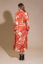 Load image into Gallery viewer, BLOOMING RADIANCE WOVEN MIDI DRESS
