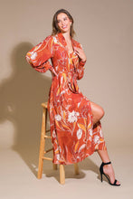 Load image into Gallery viewer, BLOOMING RADIANCE WOVEN MIDI DRESS
