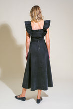 Load image into Gallery viewer, TIMELESS CHARM DENIM MIDI DRESS
