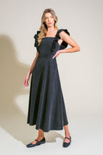 Load image into Gallery viewer, TIMELESS CHARM DENIM MIDI DRESS
