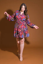 Load image into Gallery viewer, FLORAL BLISS WOVEN MINI DRESS
