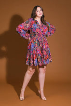 Load image into Gallery viewer, FLORAL BLISS WOVEN MINI DRESS
