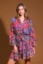 Load image into Gallery viewer, FLORAL BLISS WOVEN MINI DRESS
