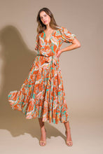 Load image into Gallery viewer, CAN'T LIVE WITHOUT RUST WOVEN MIDI DRESS
