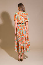 Load image into Gallery viewer, CAN'T LIVE WITHOUT RUST WOVEN MIDI DRESS
